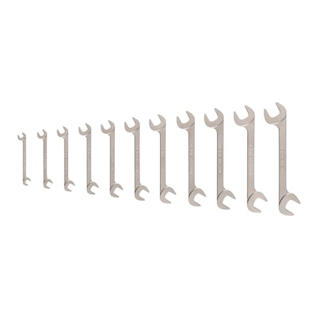 Tekton Angle Head Open End Wrench Set, 11-Piece (3/8-1 in.) WAE91002